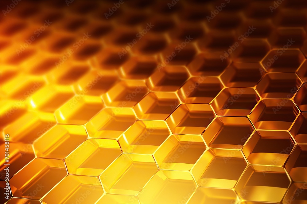 abstract hexagonal honeycombs in yellow colors. background abstract hexagonal honeycombs in yellow colors. background