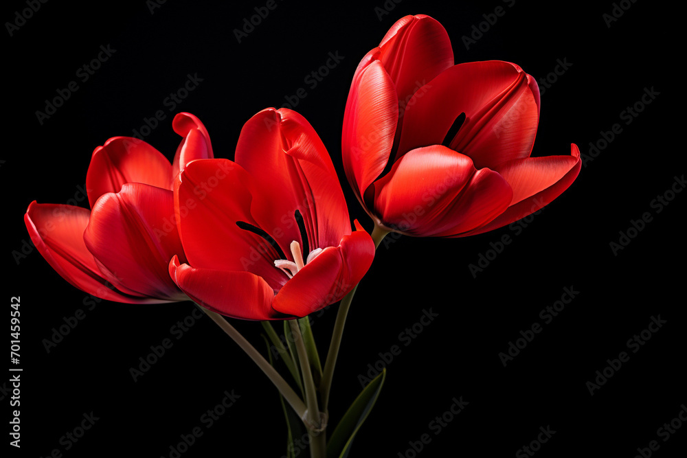 photography of some red tulip flowers on a background, in the style of playful compositions created with Generative Ai photography of some red tulip flowers on a background, in the style of playful compositions created with Generative Ai