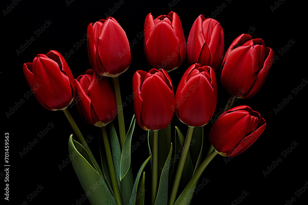 photography of some red tulip flowers on a background, in the style of playful compositions created with Generative Ai photography of some red tulip flowers on a background, in the style of playful compositions created with Generative Ai