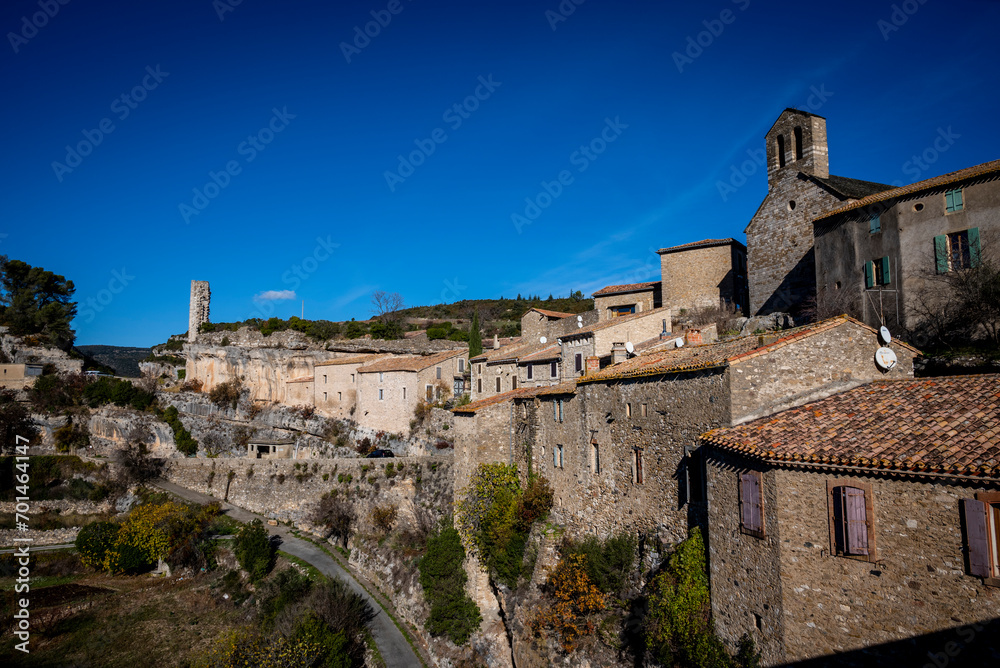 Minerve  village in the Hérault department declared as selected as one of Les Plus Beaux Villages de France (