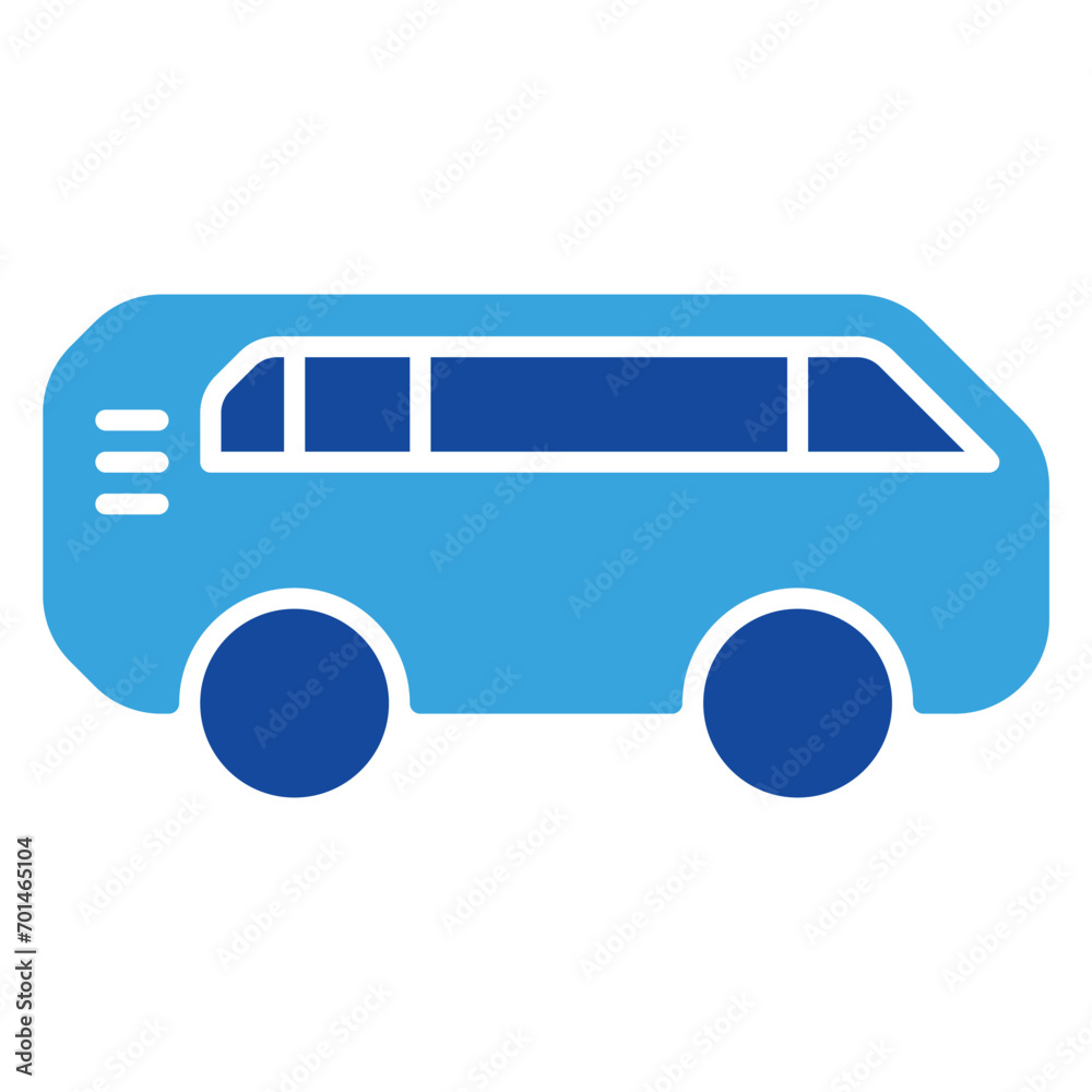 Bus icon or logo illustration glyph style Bus icon or logo illustration glyph style