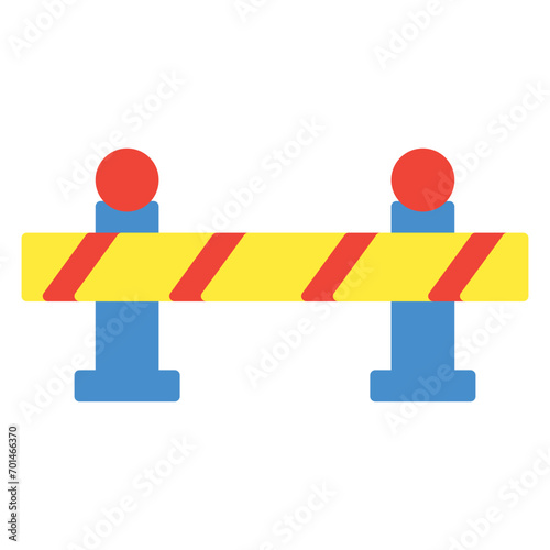 Block icon or logo illustration flat color style