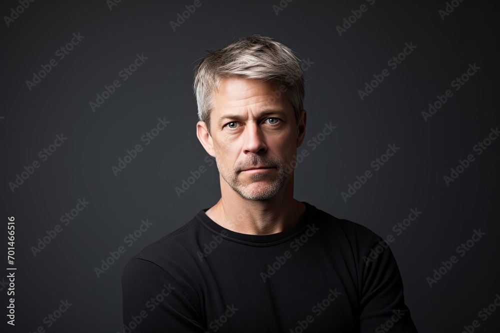 Confident and cheerful portrait of a middle-aged man, showcasing modern business lifestyle. Confident and cheerful portrait of a middle-aged man, showcasing modern business lifestyle.