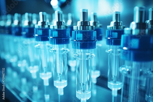Closeup of vaccine vials