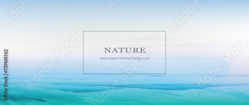 Watercolor water. Sea minimalist background in turquoise colours.