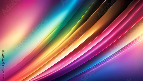 Sparkling prism on a light gradation background, light penetrates from all sides, Vector illustration,