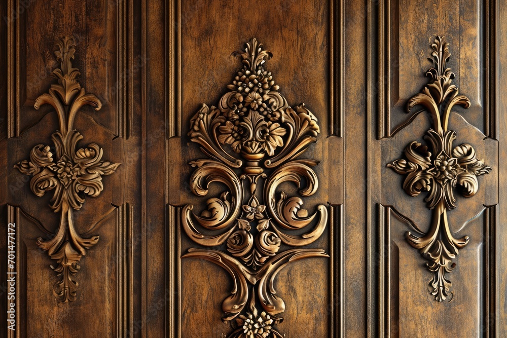 Wallpaper with decorative wooden wall panel decorations backdrop Wallpaper with decorative wooden wall panel decorations backdrop
