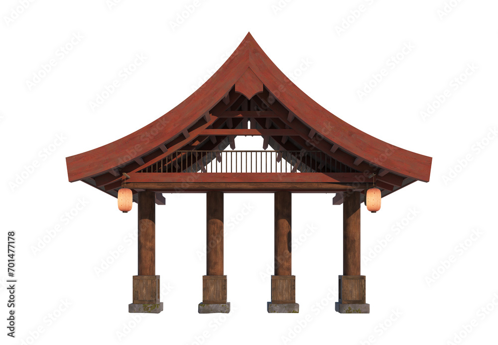 Japanese style design Antiquity on transparent background Japanese style design Antiquity on transparent background