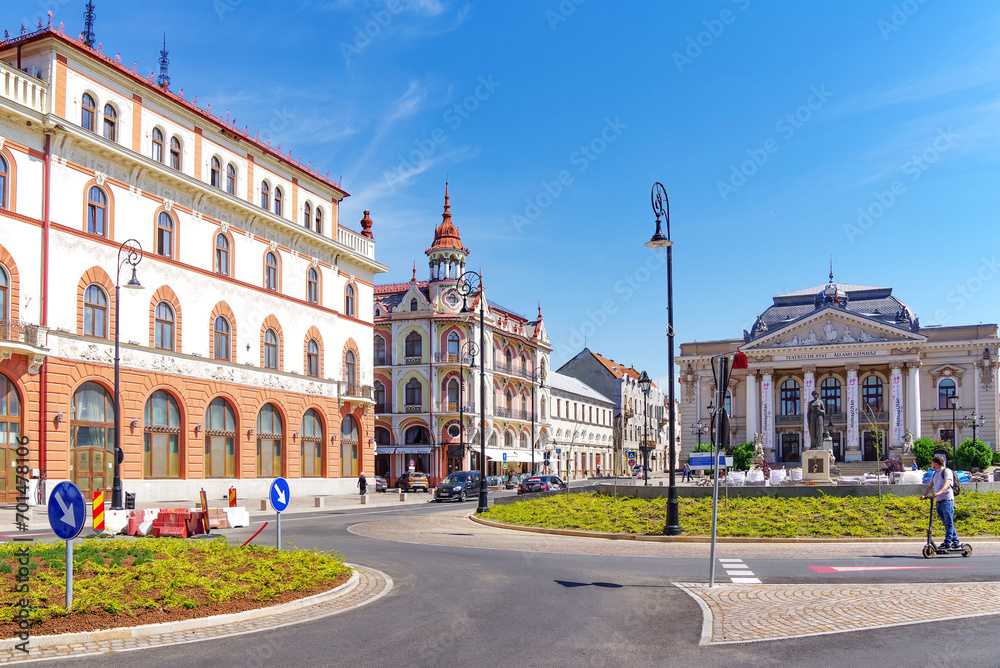 Architecture of Oardea city in Romania, Europe