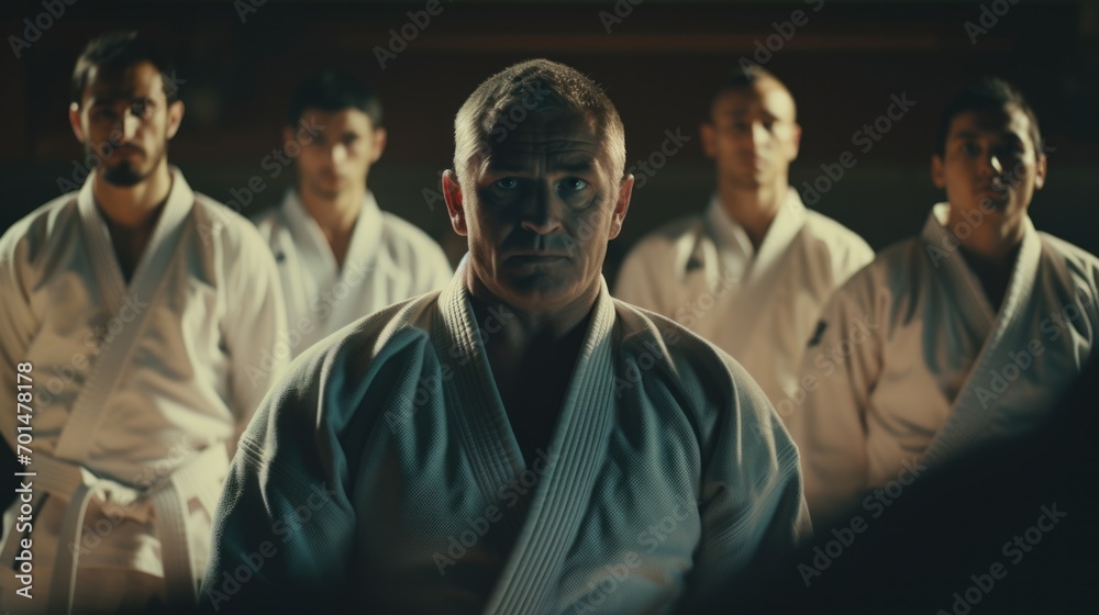 Obraz premium martial arts trainer generative ai