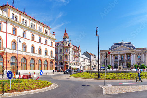 Architecture of Oardea city in Romania, Europe photo