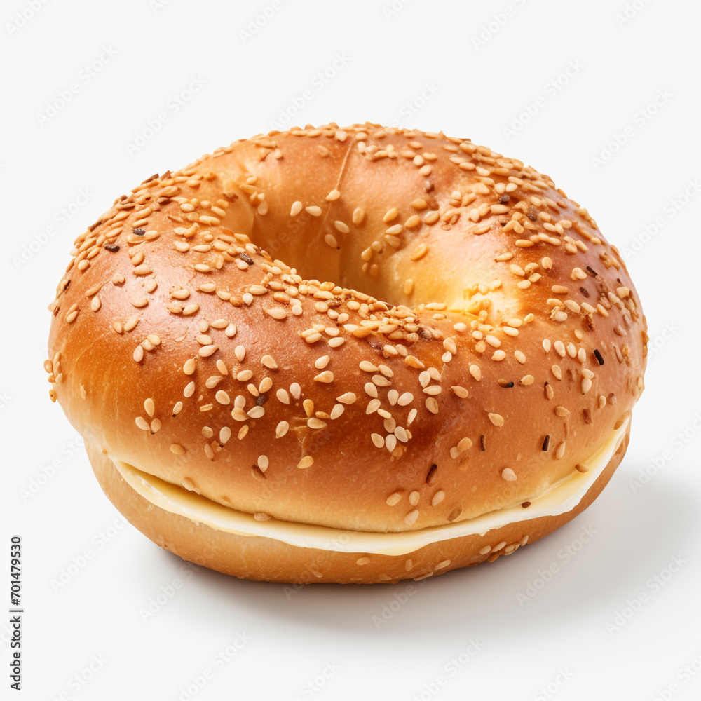 tasty bagel isolated on transparent background created with Generative Ai tasty bagel isolated on transparent background created with Generative Ai