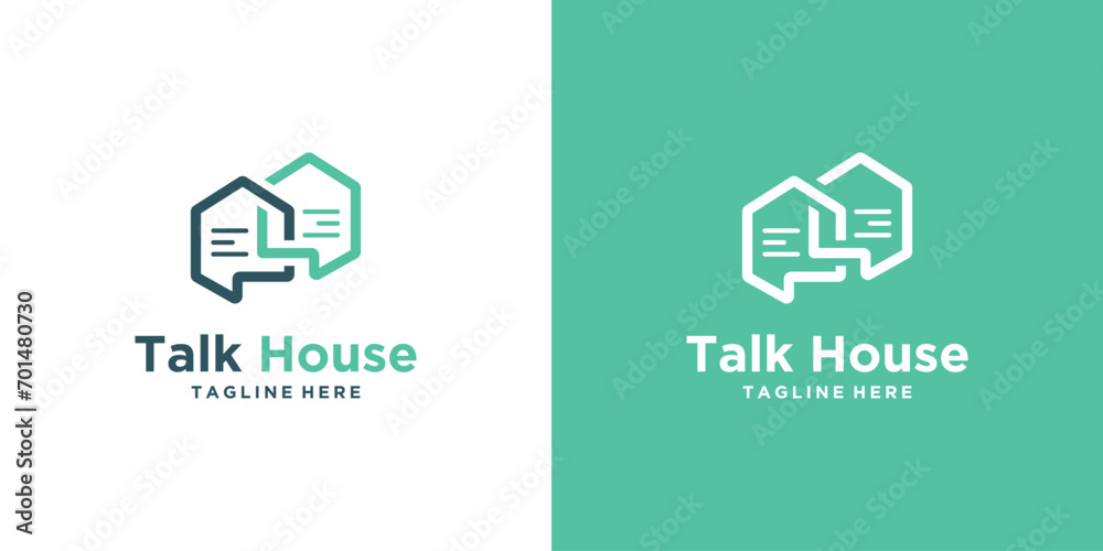 Real Estate logo, building combination and chat bubble. construction construction conversation logo for architectural building application logo design Real Estate logo, building combination and chat bubble. construction construction conversation logo for architectural building application logo design