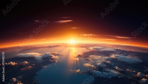 Atmosphere of the Earth seen from International space station, 