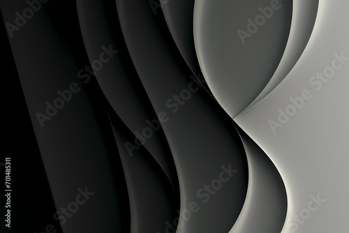 Abstract Black Background. colorful wavy design wallpaper. creative graphic 2 d illustration. trendy fluid cover with dynamic shapes flow.