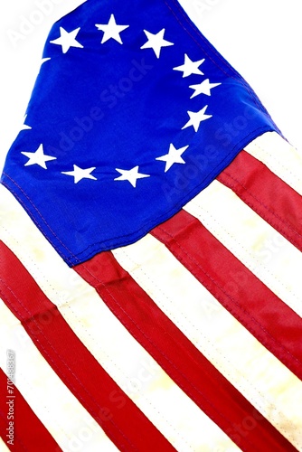 Betsy Ross American flag with the original colonies  photo