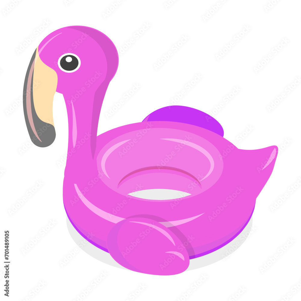 3D Isometric Flat Vector Set of Set Of Rubber Rings, Inflatable Swimming Toys. Item 4 3D Isometric Flat Vector Set of Set Of Rubber Rings, Inflatable Swimming Toys. Item 4