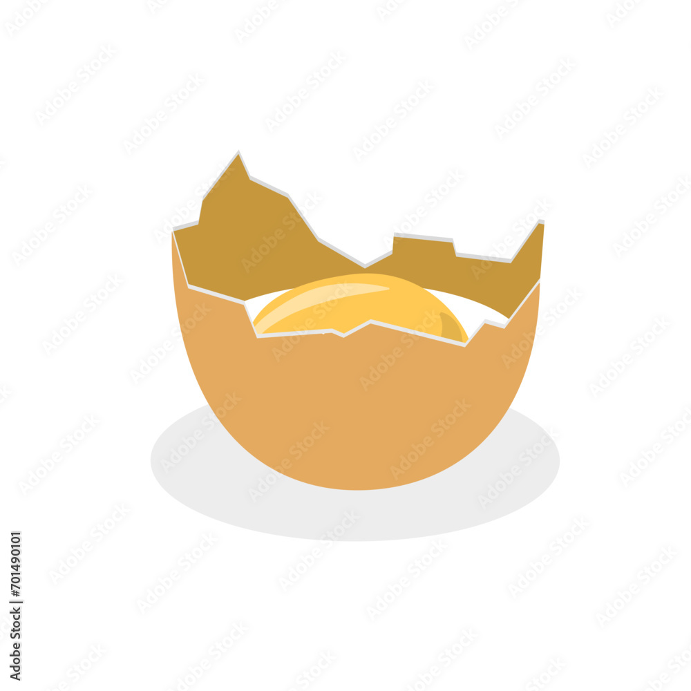 3D Isometric Flat Vector Set of Chicken Eggs, Organic Farm Product. Item 2 3D Isometric Flat Vector Set of Chicken Eggs, Organic Farm Product. Item 2