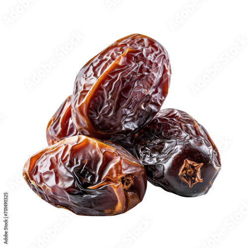 dry dates isolated on transparent background