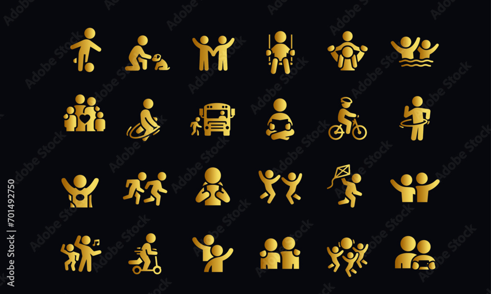  child, family icons vector design