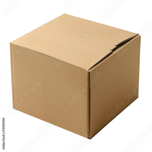 cardboard box isolated on white