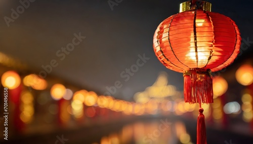 Red lantern on Chinese New Year for prosperity photo