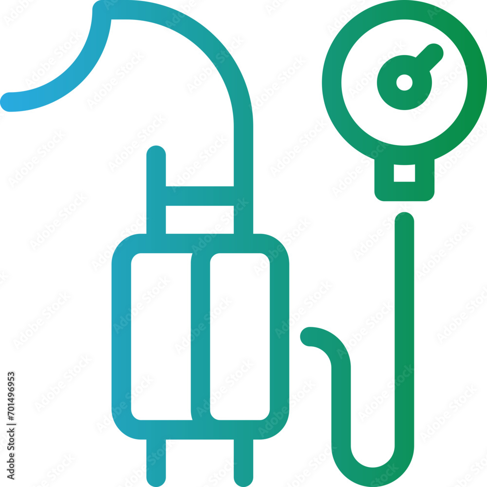 gradient icon green - Blood pressure measurement icon
A minimalist icon of a blood pressure cuff and gauge, symbolizing health monitoring, blood pressure, or medical checkups gradient icon green - Blood pressure measurement icon
A minimalist icon of a blood pressure cuff and gauge, symbolizing health monitoring, blood pressure, or medical checkups
