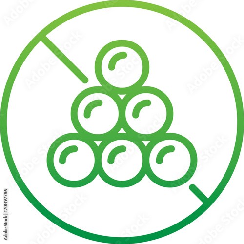gradient green icon - cholesterol free 