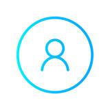 Loupe Search Profile picture Icon, avatar, user, Search account, gradient  icon	