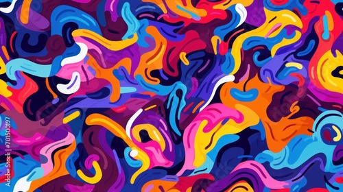  a multicolored background with a lot of different shapes and sizes of the colors of the rainbow, blue, red, yellow, orange, pink, purple, and white.