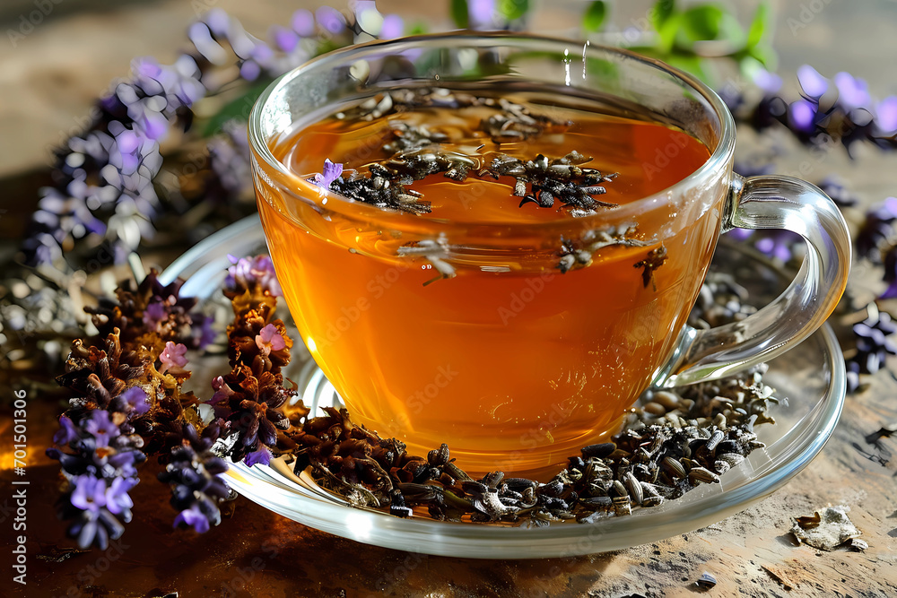 Fototapeta premium cup of herbal tea