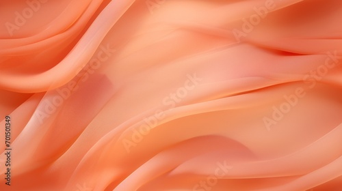  a close up of an orange fabric with a blurry design on the top of the fabric and bottom of the fabric.