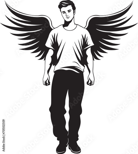 Wallpaper Mural Angel Winged Ventures Illuminating Business Pathways Celestial Winged Business Genius Ascending Ventures Torontodigital.ca