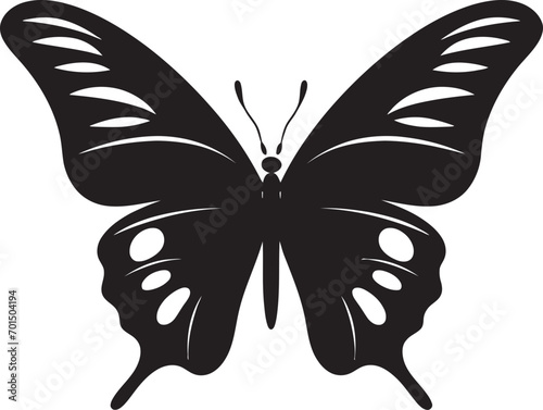 Mystic Flight Iconic Vector Butterfly Sublime Flutter Black Butterfly Design © BABBAN