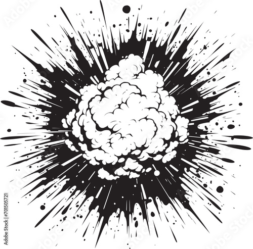 Kaboom Fusion Black Vector Design Blast o matic Cartoon Explosive Icon