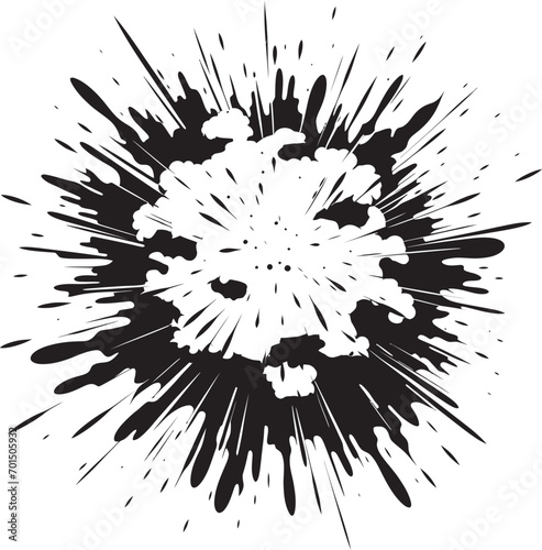 Blastorama Vector Dynamic Explosion Kablam o rama Black Cartoon Blast