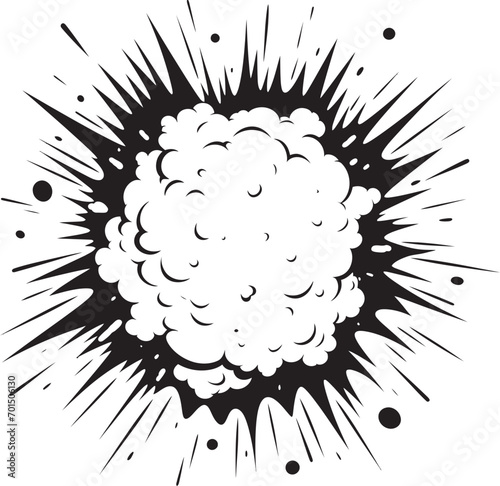 Wham Bam Cartoon Explosion Emblem Dynamic Detonation Black Blast Design