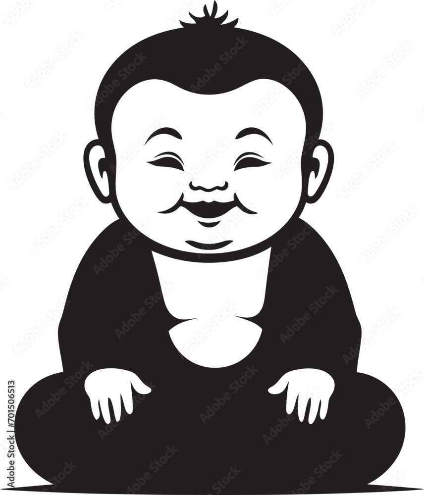 Buddha Bliss Zen Vector Kid Harmonious Junior Black Emblematic Buddha Buddha Bliss Zen Vector Kid Harmonious Junior Black Emblematic Buddha