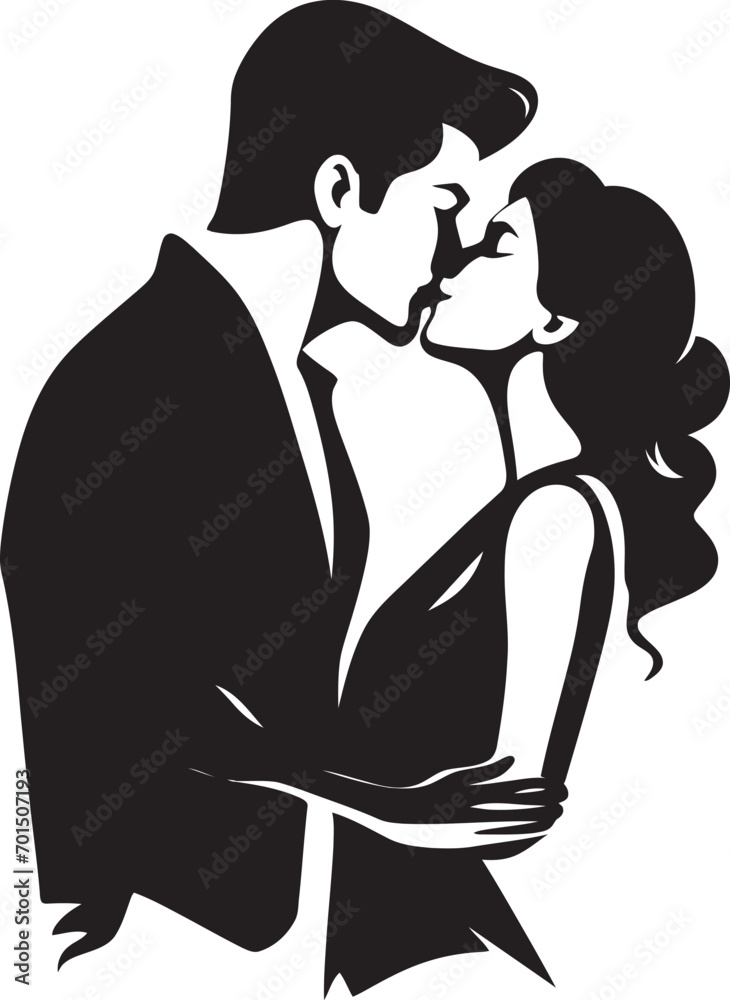 Everlasting Love Iconic Vector Silhouette Infinite Embrace Black Romantic Emblem Everlasting Love Iconic Vector Silhouette Infinite Embrace Black Romantic Emblem