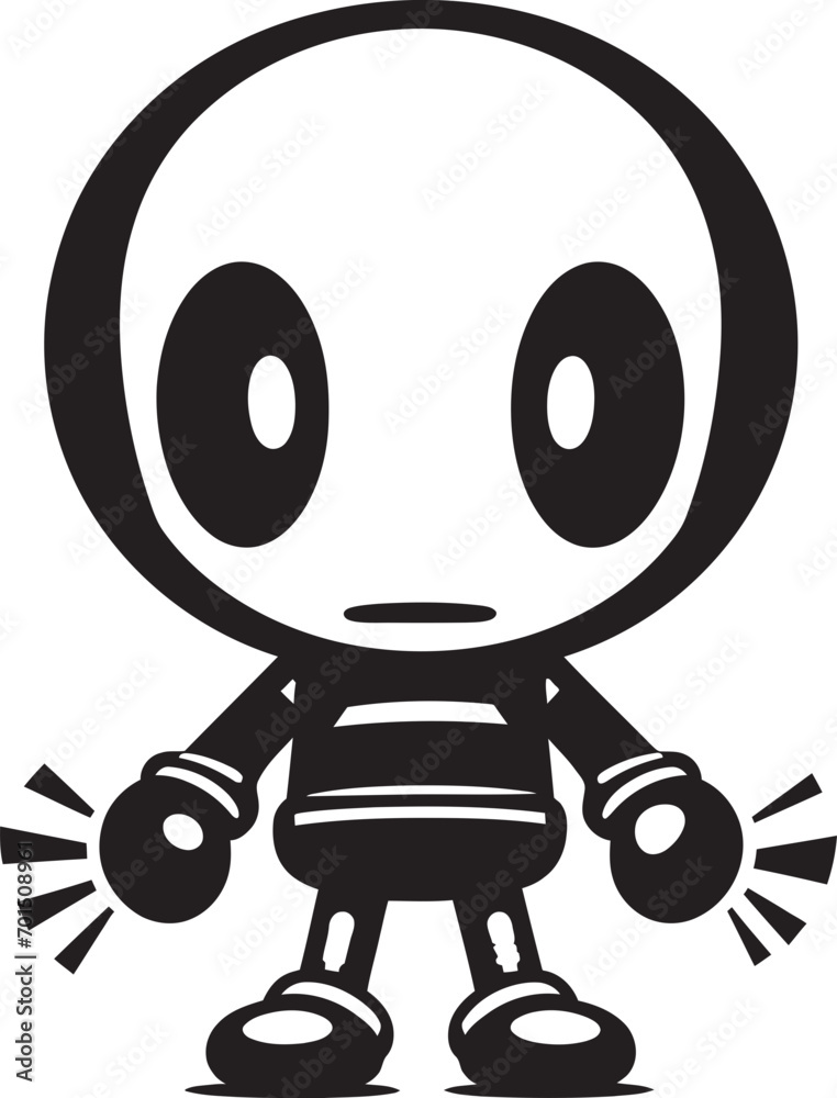 Dynamite Drone Mascot Vector Logo Icon Explosive Bot Buddy Black Emblematic Design Dynamite Drone Mascot Vector Logo Icon Explosive Bot Buddy Black Emblematic Design