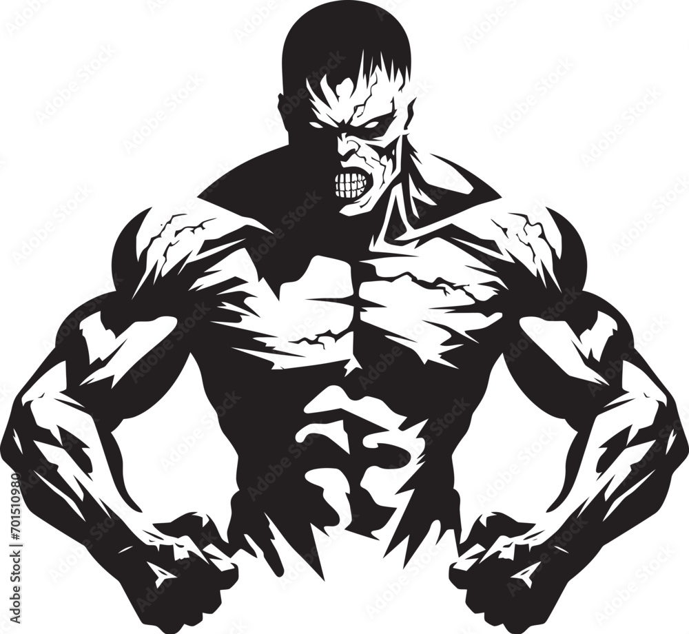 Decayed Fitness Forge Vector Logo Apocalyptic Muscle Form Black Iconic Decayed Fitness Forge Vector Logo Apocalyptic Muscle Form Black Iconic
