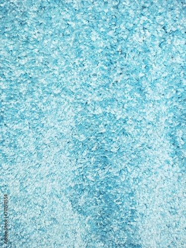 Turquoise blue Carpert for living room. Interior design.Background.Polyester and polypropylene. Textures 