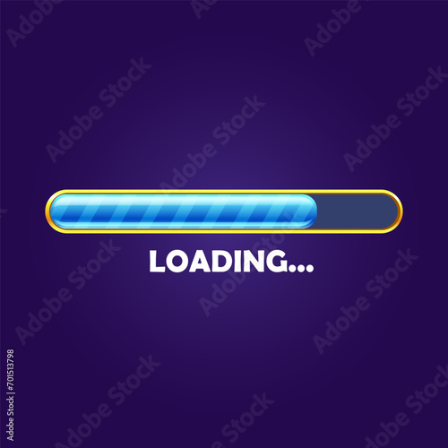 Loading progress bar icon for web interface
