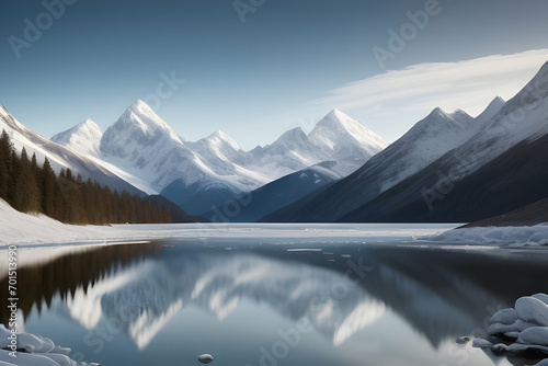 lake in winter © Val