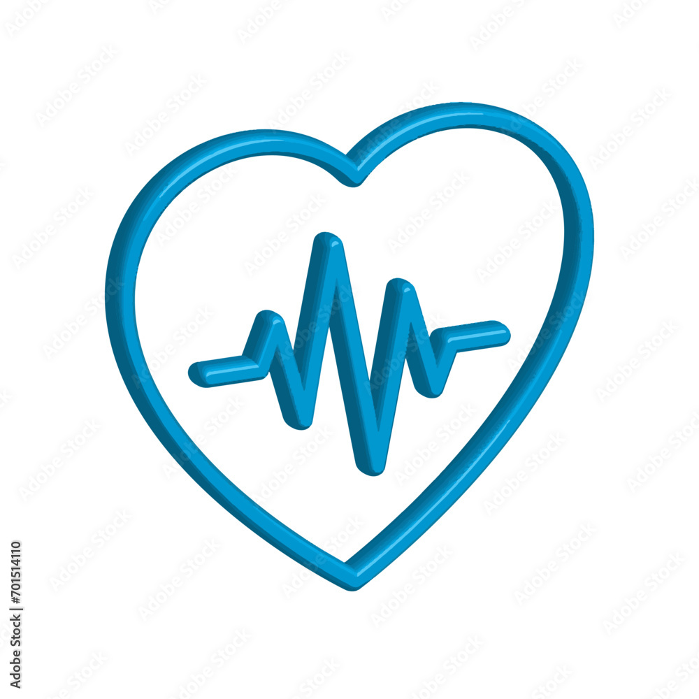 Heartbeat, heart beat pulse monitoring icon