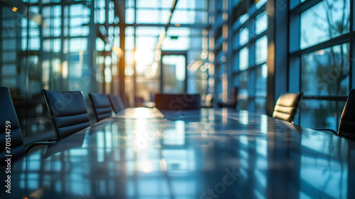 Modern Conference Room at Twilight