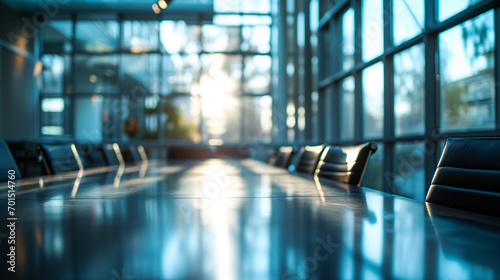 Modern Conference Room at Twilight