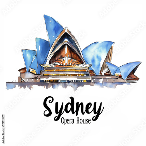 Sydney watercolor paint 