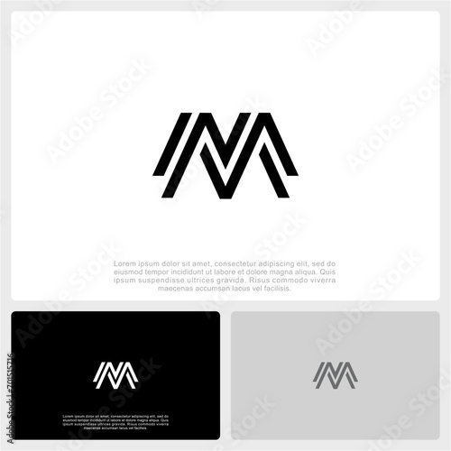 Initial Vector M Logo Design. Initial M Monogram Logo Vector Template. 
