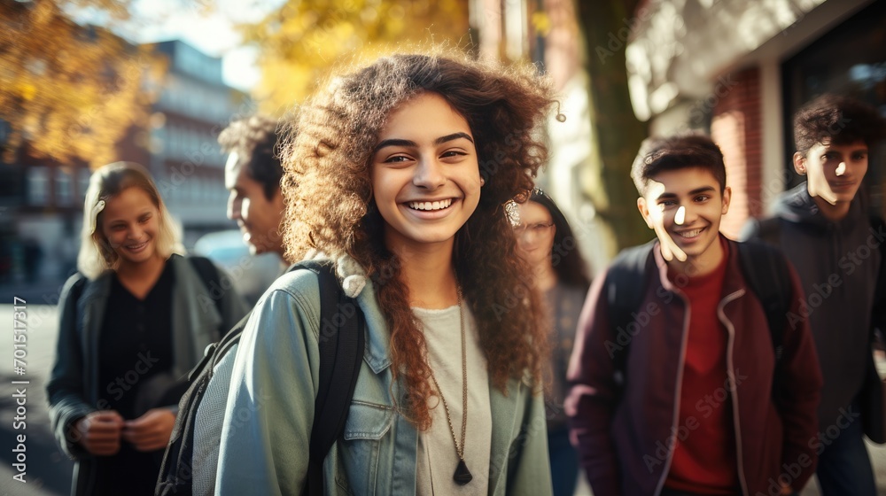 Group of Generation Z individuals Group of Generation Z individuals